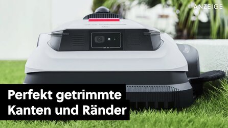 Dieser Mähroboter mäht den Garten in einer Stunde und trimmt dabei sogar die Kanten