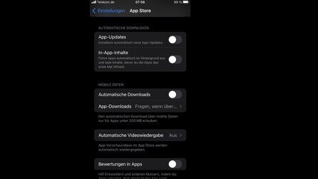 iPhone Privatsphäre - Screenshots