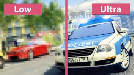 Emergency 5 - Grafikvergleich: niedrige, mittlere und sehr hohe Details