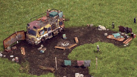 Banished trifft Fallout: Endzone ist ein Aufbauspiel in der Postapokalypse