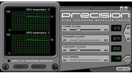 EVGA Precision 1.5.1 - Neue Version des Grafikkarten-Tools