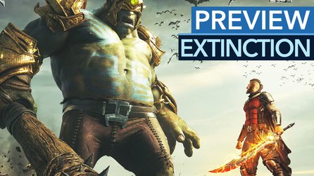 Extinction - Preview-Gameplay + Fazit: Kleiner Mann schlägt große Köpfe ab