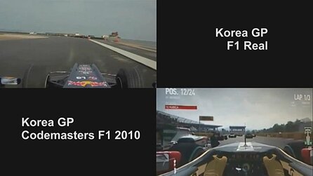 F1 2010 - Video: Spiel vs. Realität auf dem Korea-Kurs