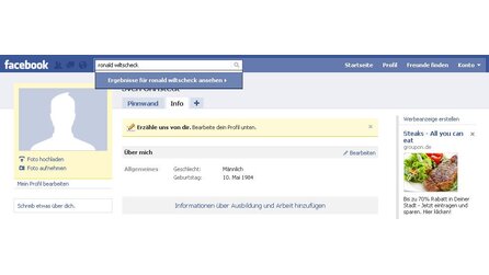 Facebook - Freunde finden