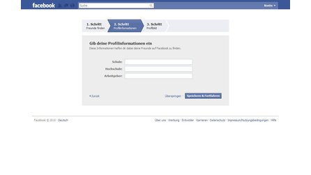 Facebook - Account registrieren
