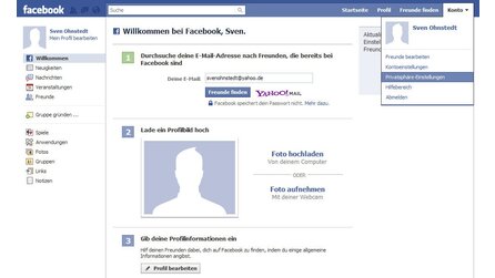 Facebook - Privatspähre schützen