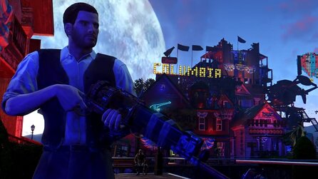 Fallout 4 - Beeindruckende Siedlung erinnert an Columbia aus BioShock Infinite