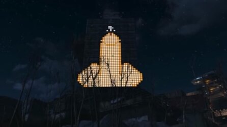 Fallout 4 - Tower of Flesh: 20 Stunden Bauzeit für Turm mit versauter Licht-Animation
