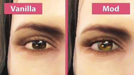 Fallout 4 - Mod für neue Augentexturen im Vergleich zum Original