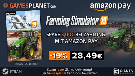 Amazon Pay Promo - Farming Simulator 19
