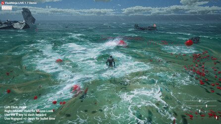 FluidNinja Live - Screenshots aus der beeindruckenden Techdemo