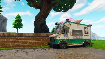 Fortnite - Die Suche nach dem Schatz der Woche 4: zwischen Sitzbank, Eiswagen und Hubschrauber