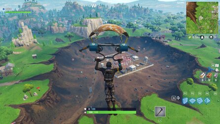 Fortnite: Battle Royale - Komet schlägt ein, zerstört Dusty Depot und bringt »Hop Rocks«