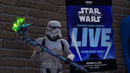 Fortnite zeigt eine exklusive Szene aus Star Wars: Episode 9 in seinem Autokino