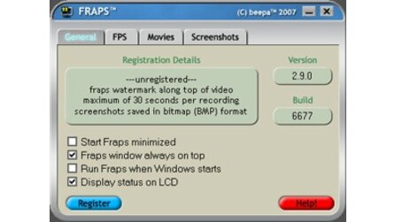 Fraps - Neue Version 2.9.5
