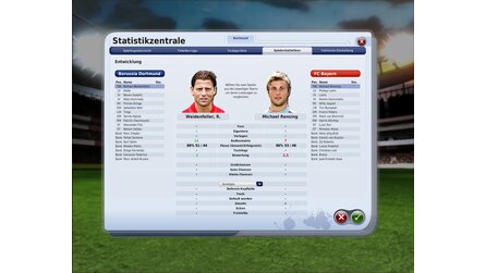 Fussball Manager 09 - Zahlreiche Screenshots vom Interface