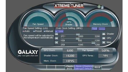 Galaxy Xtreme Tuner - Neues Tool für Grafikkarten