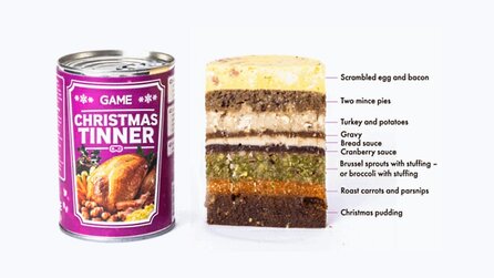 Game Christmas Tinner - Komplettes Weihnachtsmenü in einer Dose für Spieler