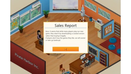 Game Dev Tycoon - Raubkopierer-Version mit eingebauter Software-Piraterie