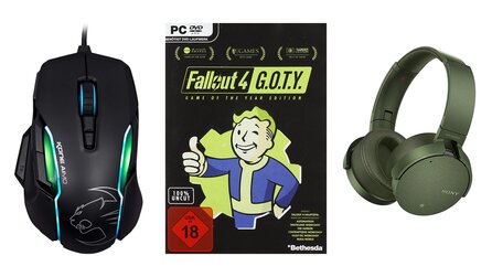 Fallout 4 GOTY für 17,47 Euro; Spart 20 Euro bei Roccat Mäusen - Gamescom Deals bei Amazon