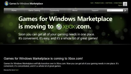 Games for Windows - Website in Xbox.com integriert (Update)