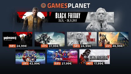 Wolfenstein 2, GTA 5, Evil Within 2, Civ 6 - Black-Friday-Spiele für 25 Euro bei Gamesplanet