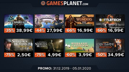 Neue Deals zum neuen Jahr: Battletech und Age of Wonders: Planetfall bei Gamesplanet [Anzeige]
