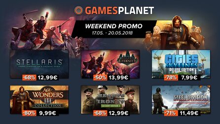 Age of Wonders III, Cities: Skylines Deluxe, Pillars of Eternity - Paradox-Promo bei Gamesplanet