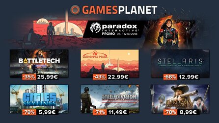 Großer Paradox-Sale bei Gamesplanet - Stellaris, Cities: Skylines und Surviving Mars stark reduziert