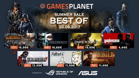 Gamesplanet Summer Sale 2017 - Total War: Warhammer, Wolfenstein und Fallout 4