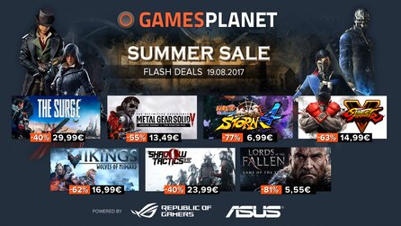 Gamesplanet Summer Sale 2017 - Shadow Tactics, Metal Gear und Wildlands