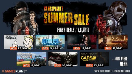 Top-Deals am Montag, 1. August - Über 900 Spiele im Summer Sale