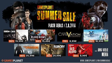 Summer Sale bei Gamesplanet - Far Cry Primal, Far Cry 4 und Rainbow Six: Siege im Angebot