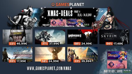 Skyrim: Special Edition für 17,48€ bei Gamesplanet - Im XMAS-Sale gibts zwei Spiele als Dankeschön