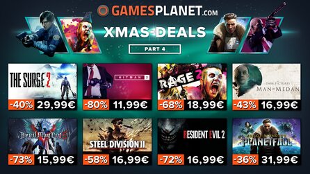 Gamesplanet Xmas-Deals mit Resident Evil 2 und Shadow Tactics [Anzeige]