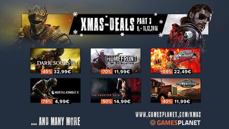 XMAS Sale bei Gamesplanet - Metal Gear Solid 5, Dark Souls und die Gothic-Reihe im Angebot