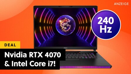 Stark reduziert + bald vergriffen: Gaming-Laptop von MSI mit RTX 4070 + Intel Core i7 unschlagbar günstig bei Amazon!