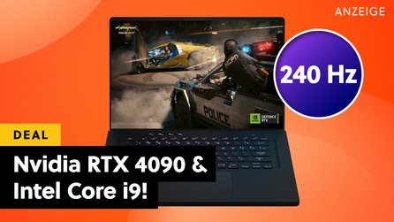 Teaserbild für Nvidia GeForce RTX 4090 + Intel Core i9: Der Endboss unter den Gaming-Laptops ist jetzt mit 600€ Rabatt unfassbar günstig!
