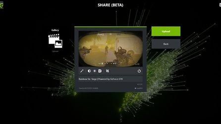Geforce Experience - Neue Funktionen für Screenshots und Streams