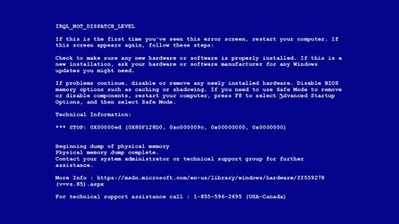 Blue Screen of Death - Abzocke mit gefälschtem BSOD per Schadsoftware