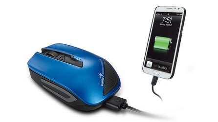 Genius Energy Mouse - Drahtlose Maus kann Smartphones und Tablets aufladen