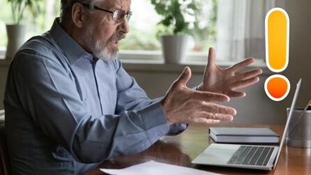 Nach 21 Jahren im Unternehmen bekommt er zum Abschied ein Geschenk - seinen schrottreifen Arbeitslaptop, den er selbst schon ewig austauschen wollte