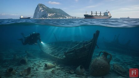 Vor Gibraltar liegt ein Schiffsfriedhof mit 124 Wracks – viele Funde könnten für immer verschwinden