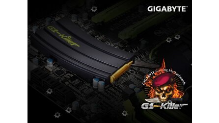 Gigabyte G1-Killer-Mainboard - Chipsatz-Kühler als Waffen-Magazin