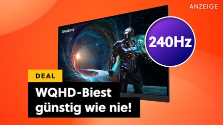 WQHD-Gaming-Monitor günstiger als je zuvor bei Amazon: 240Hz, 1 ms Reaktionszeit und 27 Zoll jetzt zum neuen Tiefstpreis