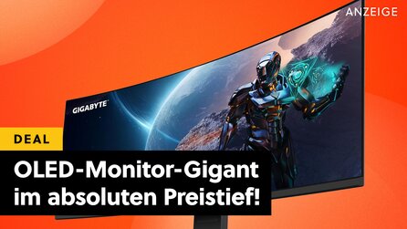 OLED, 34 Zoll und Curved: Dieser titanische Gaming-Monitor hat einfach alles – und im Amazon-Angebot ist er jetzt mächtig reduziert!