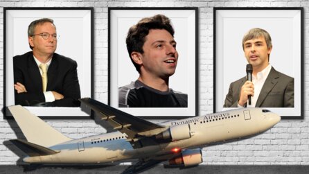 Larry Page und Sergey Brin gründeten Google und wurden Millionäre. Jetzt sammeln sie gigantische Flugzeuge