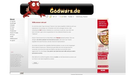 Godwars - Browserspiel des Tages - Einmal Gott spielen...