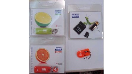 Kurioses - USB-Sticks in Zitrone, Erdbeer und Orange