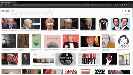 Google in Erklärungsnot - Suche nach »Idiot« zeigt Trump-Bilder